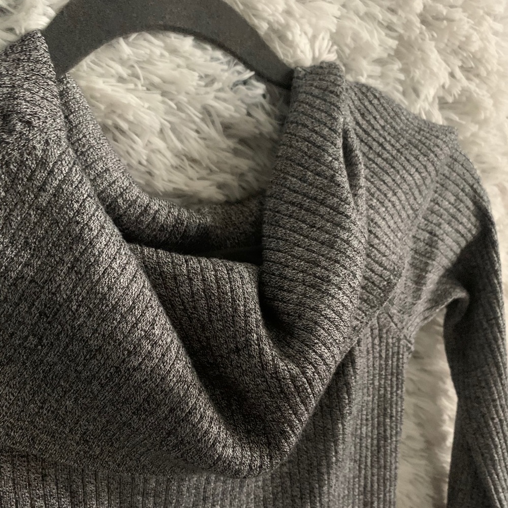 Off-Shoulder Silky Sweater